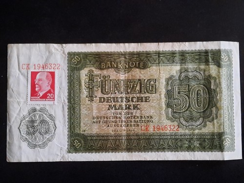 Banknote ddr 1948 mark m - 1948,