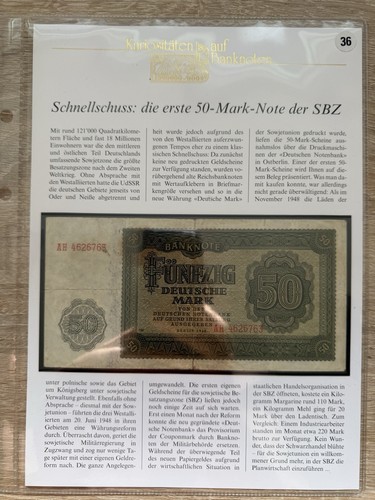 Deutsche mark 1948 der - 50,