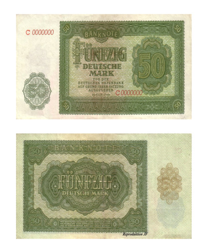 Fünfzig deutsche mark von - deutsche,