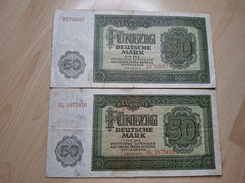 Ddr 1948 mark banknote - ddr,