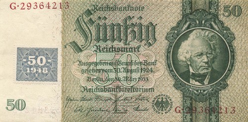 Reichsmark 3 1933 - 50, reichsmark,