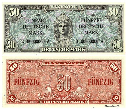 Fünfzig deutsche mark - deutsche,